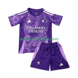 Camisola 1º Equipamento Orlando City SC 2025 Manga Curta ,Criança