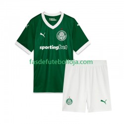 Camisola 1º Equipamento Palmeiras 2025 Manga Curta ,Criança