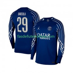 Camisola 4º Equipamento Paris Saint-Germain Bradley Barcola 29 2024-2025 Manga Comprida ,Homem