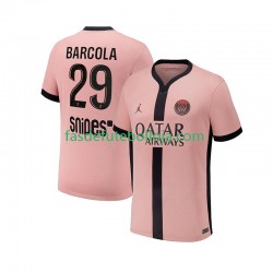 Camisola 3º Equipamento Paris Saint-Germain Bradley Barcola 29 2024-2025 Manga Curta ,Homem