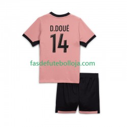 Camisola 3º Equipamento Paris Saint-Germain Desire Doue 14 2024-2025 Manga Curta ,Criança