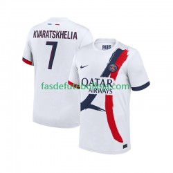 Camisola 2º Equipamento Paris Saint-Germain Khvicha Kvaratskhelia 7 2024-2025 Manga Curta ,Homem