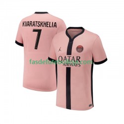 Camisola 3º Equipamento Paris Saint-Germain Khvicha Kvaratskhelia 7 2024-2025 Manga Curta ,Homem