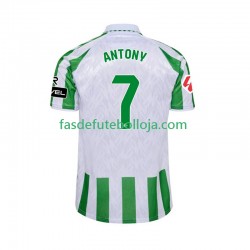 Camisola 1º Equipamento Real Betis ANTONY 7 2024-2025 Manga Curta ,Homem