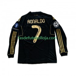 Camisola 2º Equipamento Real Madrid Cristiano Ronaldo 7 -2012 2011 Manga Comprida ,Homem