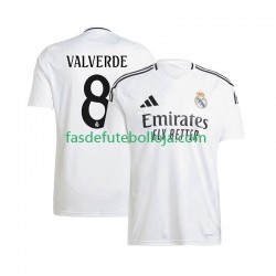Camisola 1º Equipamento Real Madrid Federico Valverde 8 2024-2025 Manga Curta ,Homem
