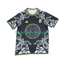 Camisola 1º Equipamento Real Madrid Preto Versace Edition 2024-2025 Manga Curta ,Homem