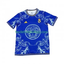 Camisola 1º Equipamento Real Madrid Azul Versace Edition 2024-2025 Manga Curta ,Homem