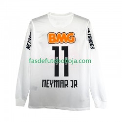 Camisola 1º Equipamento Santos Neymar JR 11 2012 2011 Manga Comprida Retro ,Homem