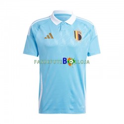 Camisola 2º Equipamento Seleção Belga Euro 2024 Manga Curta ,Homem