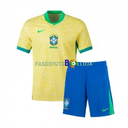 Camisola 1º Equipamento Seleção Brasileira Copa America 2024 Manga Curta ,Criança