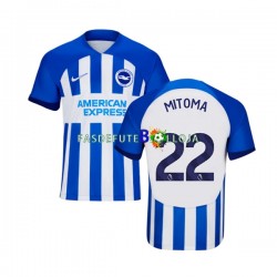 Camisola 1º Equipamento Brighton Hove Albion Mitoma 22 2023-2024 Manga Curta ,Homem