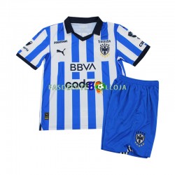 Camisola 1º Equipamento CF Monterrey 2023-2024 Manga Curta ,Criança