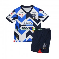 Camisola 3º Equipamento CF Monterrey 2023-2024 Manga Curta ,Criança
