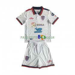 Camisola 2º Equipamento Cagliari 2023-2024 Manga Curta ,Criança
