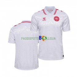 Camisola 2º Equipamento Seleção Dinamarquesa Euro 2024 Manga Curta ,Homem