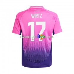 Camisola 2º Equipamento Seleção Alemã Florian Wirtz 17 Euro 2024 Manga Curta ,Homem