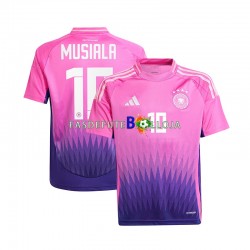 Camisola 2º Equipamento Seleção Alemã Jamal Musiala 10 Euro 2024 Manga Curta ,Homem
