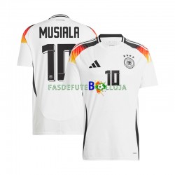 Camisola 1º Equipamento Seleção Alemã Jamal Musiala 10 Euro 2024 Manga Curta ,Homem