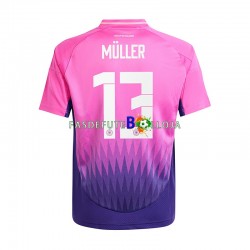 Camisola 2º Equipamento Seleção Alemã Thomas Muller 13 Euro 2024 Manga Curta ,Homem