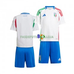 Camisola 2º Equipamento Seleção Italiana Euro 2024 Manga Curta ,Criança