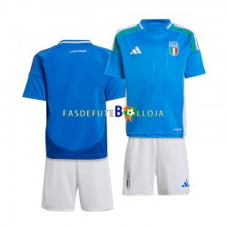 Camisola 1º Equipamento Seleção Italiana Euro 2024 Manga Curta ,Criança