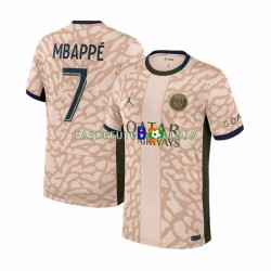 Camisola 4º Equipamento Paris Saint-Germain Mbappé 7 2023-2024 Manga Curta ,Homem