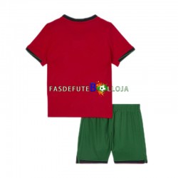 Camisola 1º Equipamento Seleção Portuguesa Euro 2024 Manga Curta ,Criança