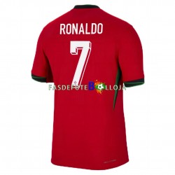 Camisola 1º Equipamento Seleção Portuguesa Cristiano Ronaldo 7 Euro 2024 Manga Curta ,Homem