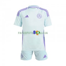 Camisola 2º Equipamento Seleção Escocesa Euro 2024 Manga Curta ,Criança