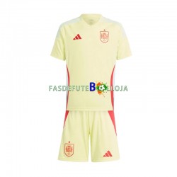 Camisola 2º Equipamento Seleção Espanhola Euro 2024 Manga Curta ,Criança