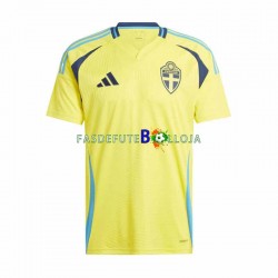 Camisola 1º Equipamento Seleção Sueca 2024 Manga Curta ,Homem