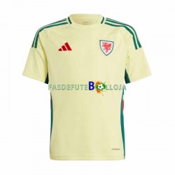 Camisola 2º Equipamento Seleção Galesa 2024 Manga Curta ,Homem