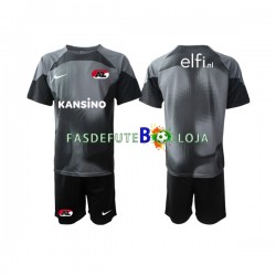 Camisola Guarda-redes 2º Equipamento AZ Alkmaar 2022-2023 Manga Curta ,Criança
