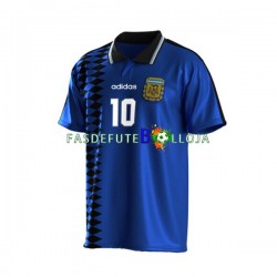 Camisola 2º Equipamento Seleção Argentina Maradona 10 1994 Manga Curta Retro ,Homem