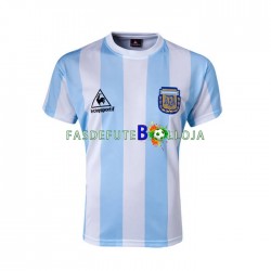 Camisola 1º Equipamento Seleção Argentina 1986 Manga Curta Retro ,Homem