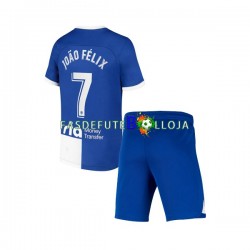 Camisola 1º Equipamento Atlético Madrid Joao Felix 7 120 Anniversary 2022-2023 Manga Curta ,Criança