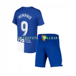 Camisola 1º Equipamento Atlético Madrid Memphis 9 120 Anniversary 2022-2023 Manga Curta ,Criança
