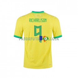 Camisola 1º Equipamento Seleção Brasileira RICHARLISON 9 2022 Manga Curta ,Homem