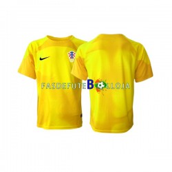 Camisola Guarda-redes 1º Equipamento Seleção Croata World Cup 2022 Manga Curta ,Homem
