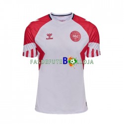 Camisola 2º Equipamento Seleção Dinamarquesa 2023 Manga Curta ,Homem