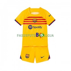 Camisola 4º Equipamento FC Barcelona 2022-2023 Manga Curta ,Criança