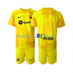 Camisola Guarda-redes 4º Equipamento FC Barcelona 2022-2023 Manga Curta ,Criança