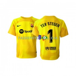 Camisola Guarda-redes 4º Equipamento FC Barcelona Ter Stegen 1 2022-2023 Manga Curta ,Homem