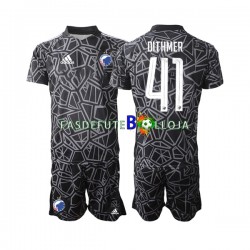Camisola Guarda-redes 1º Equipamento FC Copenhague Andreas Dithmer 41 2022-2023 Manga Curta ,Criança