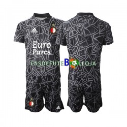 Camisola Guarda-redes 4º Equipamento Feyenoord Rotterdam 2022-2023 Manga Curta ,Criança