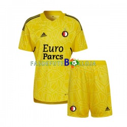 Camisola Guarda-redes 3º Equipamento Feyenoord Rotterdam 2022-2023 Manga Curta ,Criança