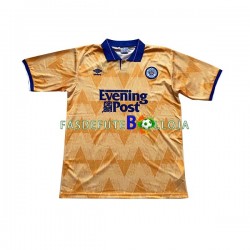 Camisola 2º Equipamento Leeds United 1991-1992 Manga Curta Retro ,Homem