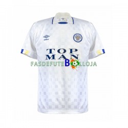 Camisola 1º Equipamento Leeds United 1989-1990 Manga Curta Retro ,Homem