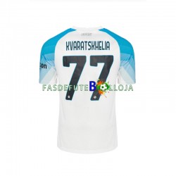 Camisola 1º Equipamento Napoli Face Game Kvaratskhelia 77 2022-2023 Manga Curta ,Homem